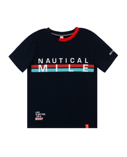 Футболка для мальчика тёмно-синий