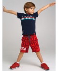 Шорты трикотажные для мальчика красный
