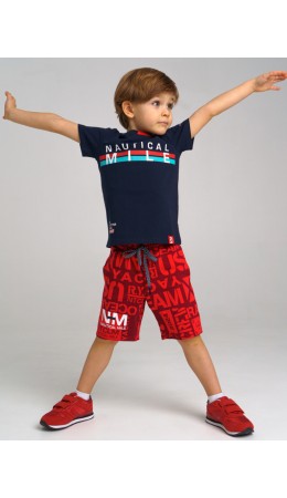 Шорты трикотажные для мальчика красный