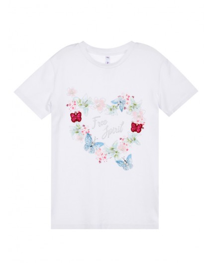 Футболка для девочки белый