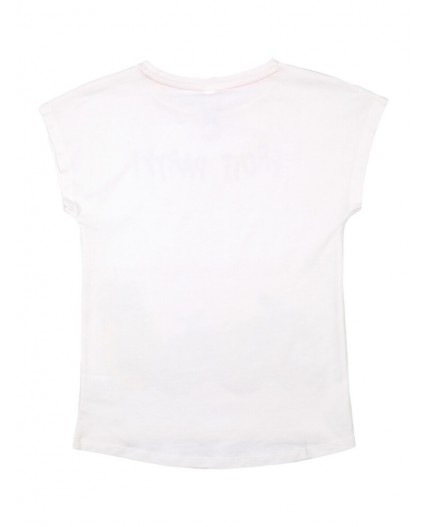 Футболка для девочки белый,разноцветный