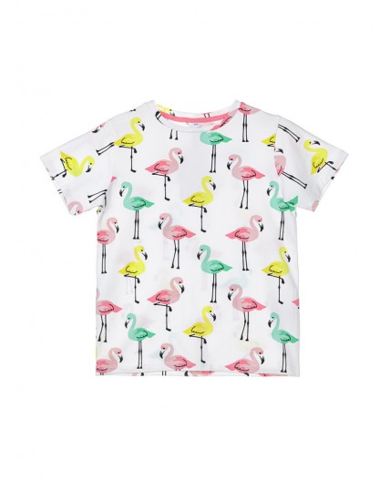 Футболка для девочки разноцветный