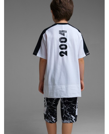Шорты трикотажные для мальчика черный,белый