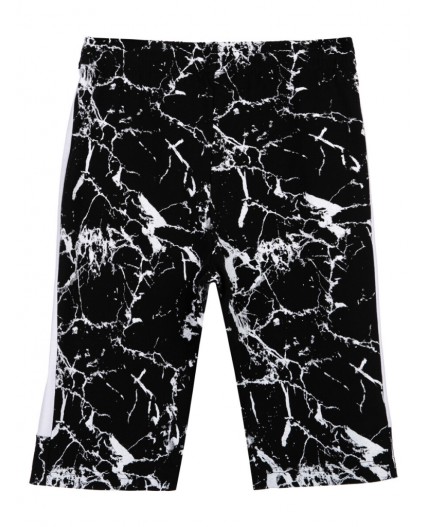 Шорты трикотажные для мальчика черный,белый