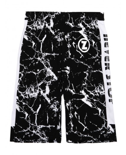 Шорты трикотажные для мальчика черный,белый