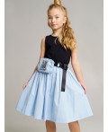 Юбка текстильная голубой