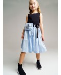 Юбка текстильная голубой