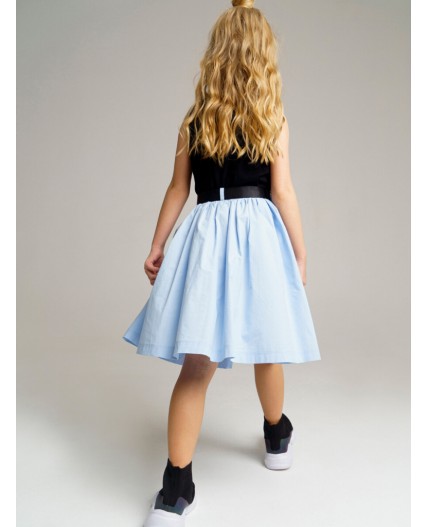 Юбка текстильная голубой
