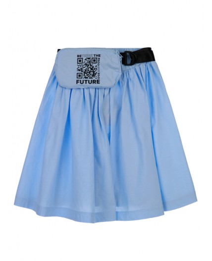 Юбка текстильная голубой
