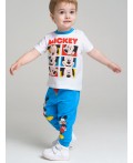 Комплект для мальчика с принтом Disney: футболка, брюки белый,синий