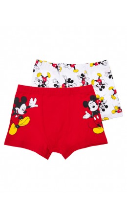 Трусы-боксеры 2 шт. в комплекте белый,красный