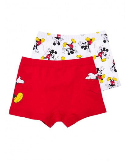 Трусы-боксеры 2 шт. в комплекте белый,красный