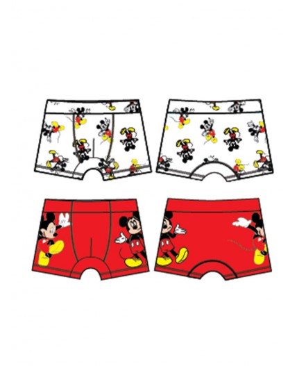 Трусы-боксеры 2 шт. в комплекте белый,красный