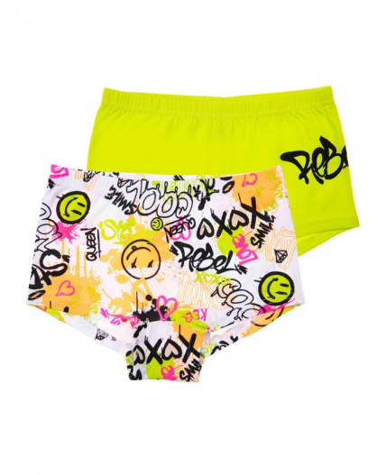Трусы-шортики 2 шт. в комплекте разноцветный,светло-зеленый