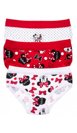 Трусы-слипы 3 шт. в комплекте белый,красный