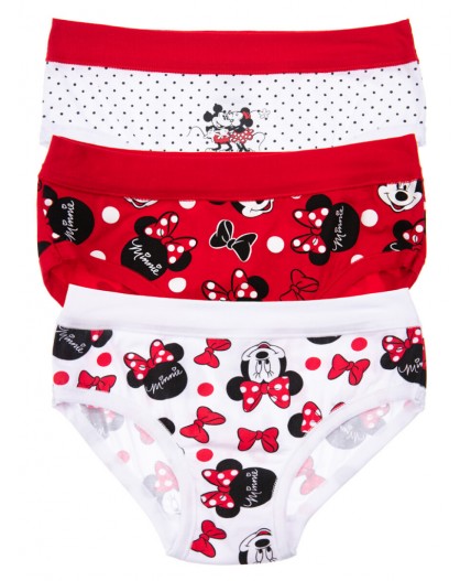 Трусы-слипы 3 шт. в комплекте белый,красный