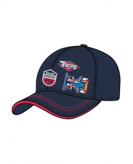 Кепка текстильная для мальчиков тёмно-синий