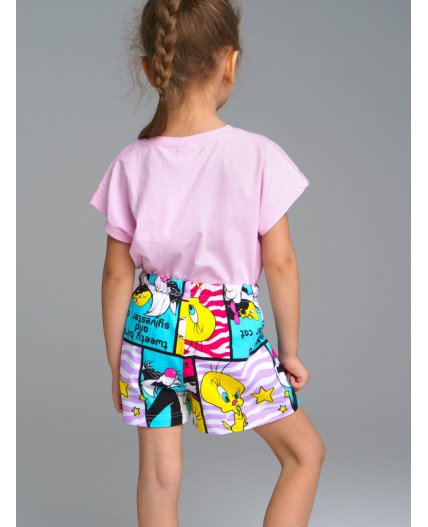 Шорты трикотажные для девочек, 2 шт в комплекте разноцветный