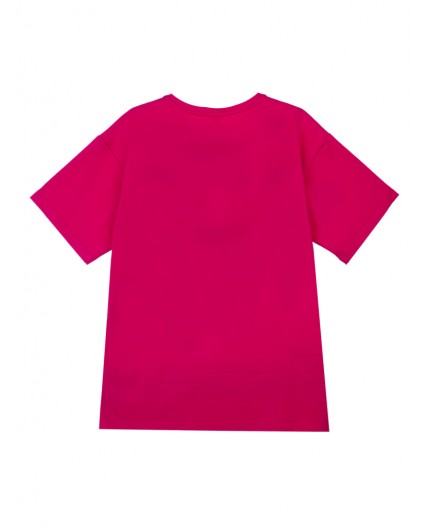 Фуфайка трикотажная для девочек (футболка) розовый,разноцветный