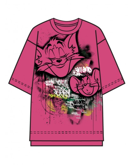 Фуфайка трикотажная для девочек (футболка) розовый,разноцветный