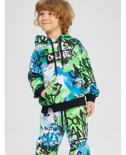 Толстовка трикотажная для мальчиков разноцветный