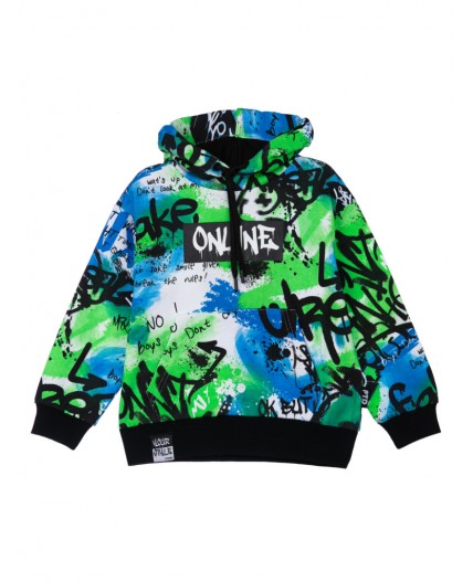 Толстовка трикотажная для мальчиков разноцветный