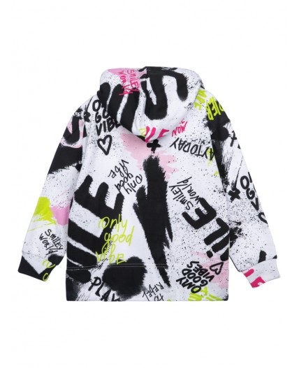 Толстовка трикотажная для девочек разноцветный