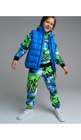 Брюки трикотажные для мальчиков разноцветный