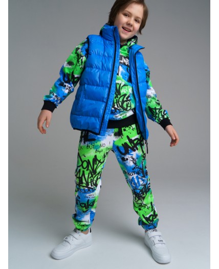 Брюки трикотажные для мальчиков разноцветный