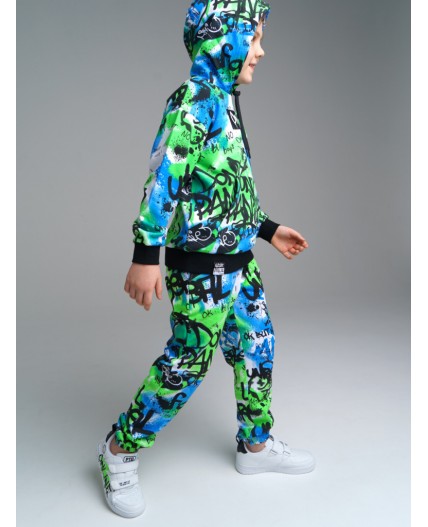 Брюки трикотажные для мальчиков разноцветный