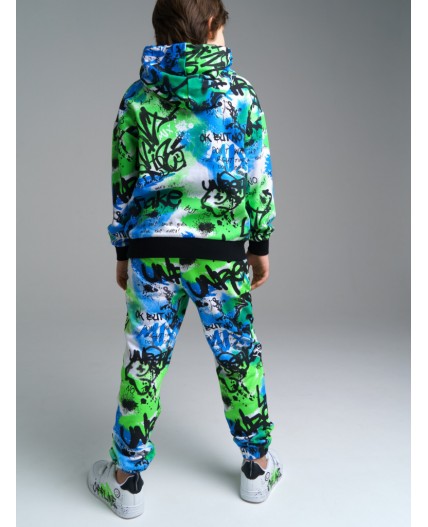 Брюки трикотажные для мальчиков разноцветный