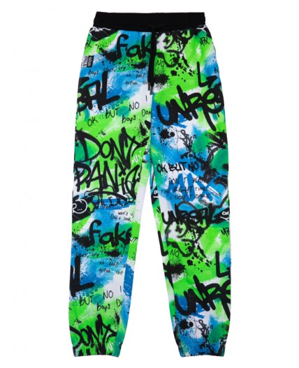 Брюки трикотажные для мальчиков разноцветный