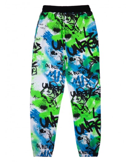 Брюки трикотажные для мальчиков разноцветный