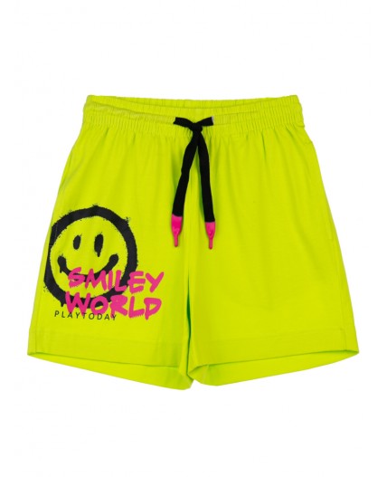 Шорты трикотажные для девочек светло-зеленый