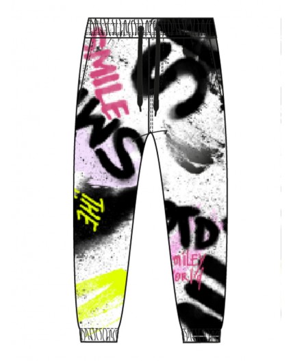 Брюки трикотажные для девочек разноцветный