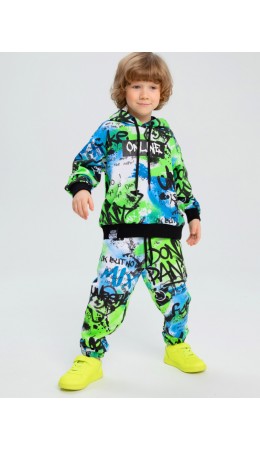 Брюки трикотажные для мальчиков разноцветный