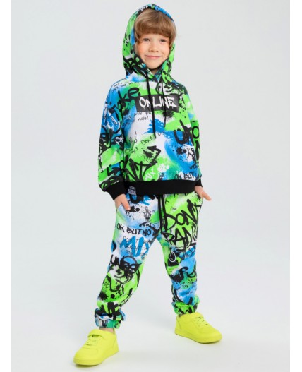 Брюки трикотажные для мальчиков разноцветный