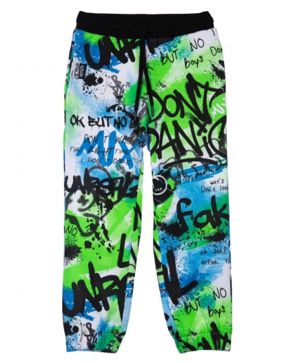 Брюки трикотажные для мальчиков разноцветный