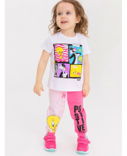 Брюки детские трикотажные для девочек розовый,светло-розовый