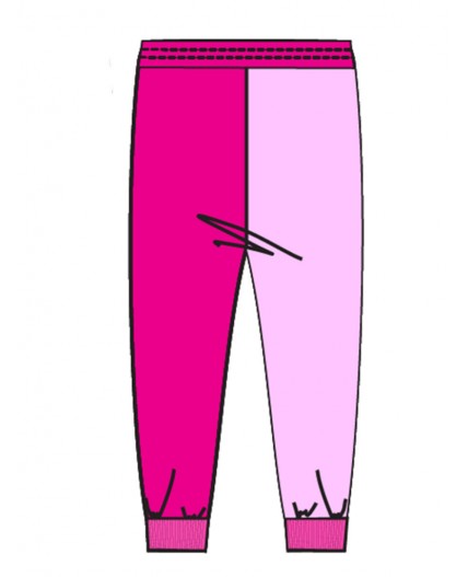 Брюки трикотажные для девочек разноцветный