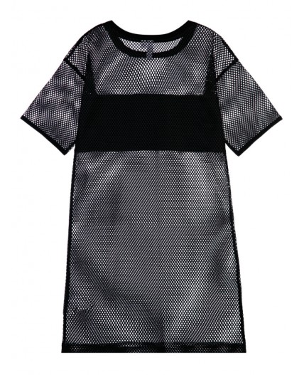 Пляжная накидка из сетки черный