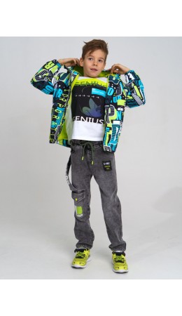 Джинсы для мальчика серый