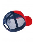 Бейсболка для мальчика красный,тёмно-синий