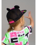 Бейсболка с принтом Disney для девочки розовый,зеленый,черный