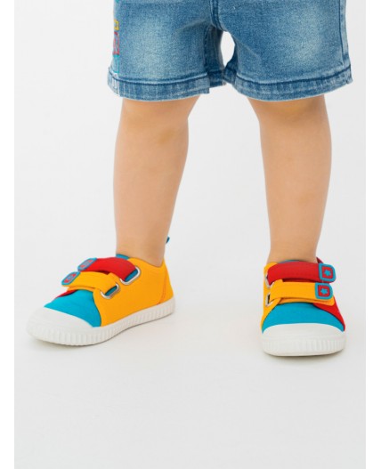 Кеды для мальчиков красный,голубой,жёлтый