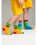 Носки трикотажные для мальчиков, 2 пары в комплекте разноцветный