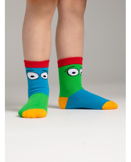 Носки трикотажные для мальчиков, 2 пары в комплекте разноцветный