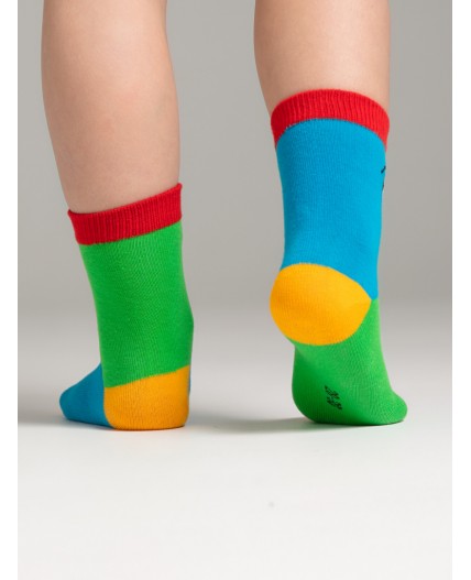 Носки трикотажные для мальчиков, 2 пары в комплекте разноцветный