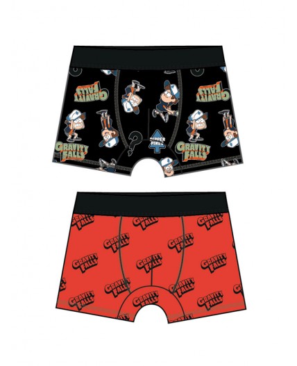 Трусы трикотажные для мальчиков - боксеры, 2 шт в комплекте черный,красный