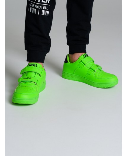 Кроссовки для мальчиков зеленый,черный,белый
